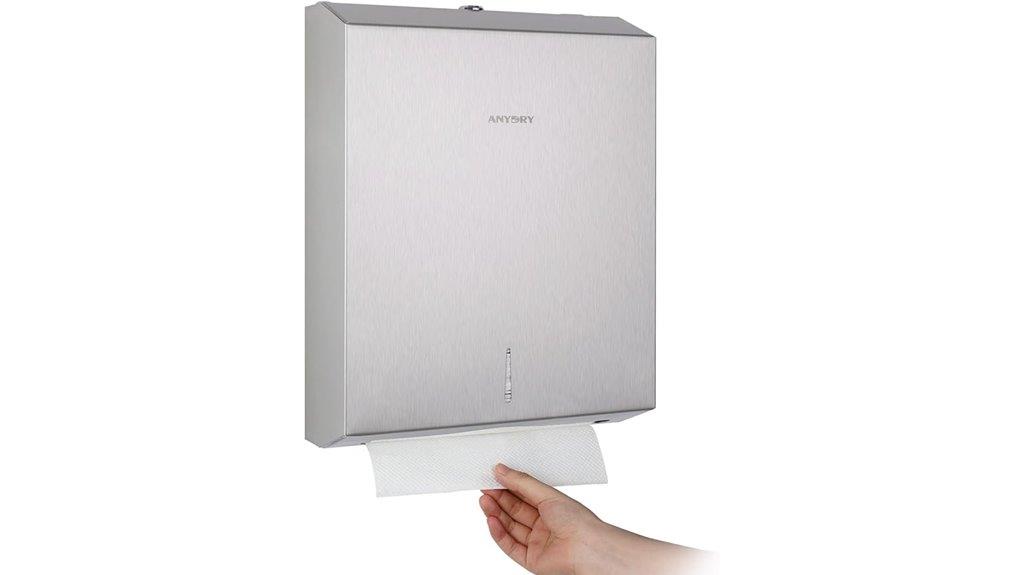wall mounted paper towel dispenser