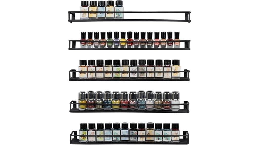 wall mounted spice shelves