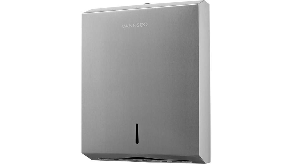 wall mounted stainless steel paper towel dispenser