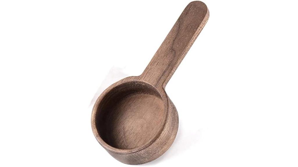 walnut wooden tea spoon