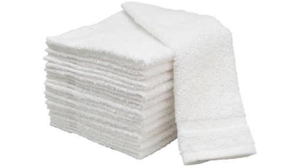 white cotton towels pack