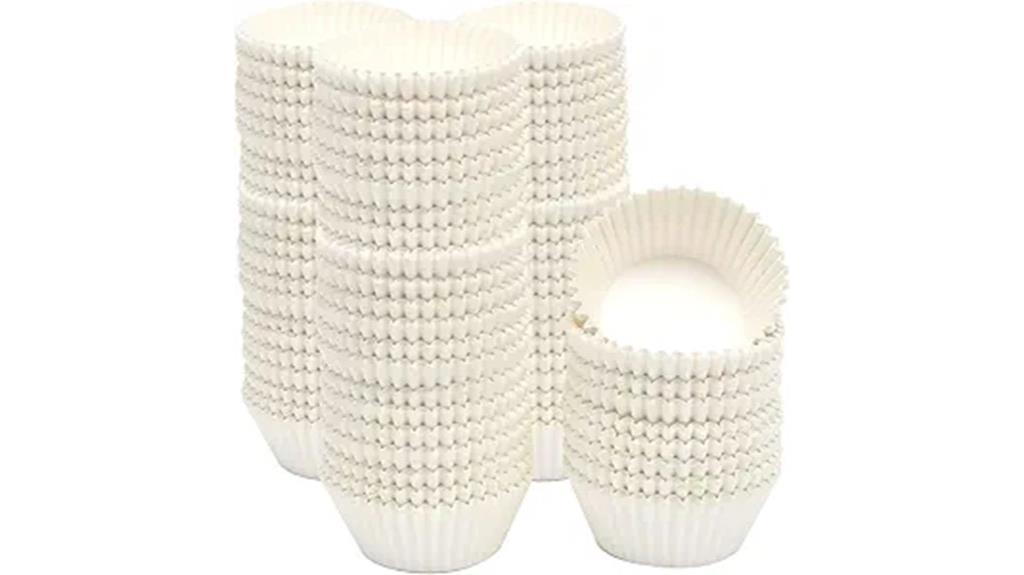 white cupcake liners 1000 pcs