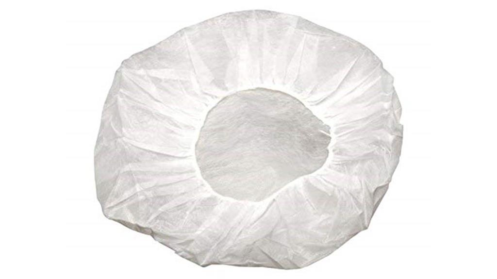 white disposable hair nets