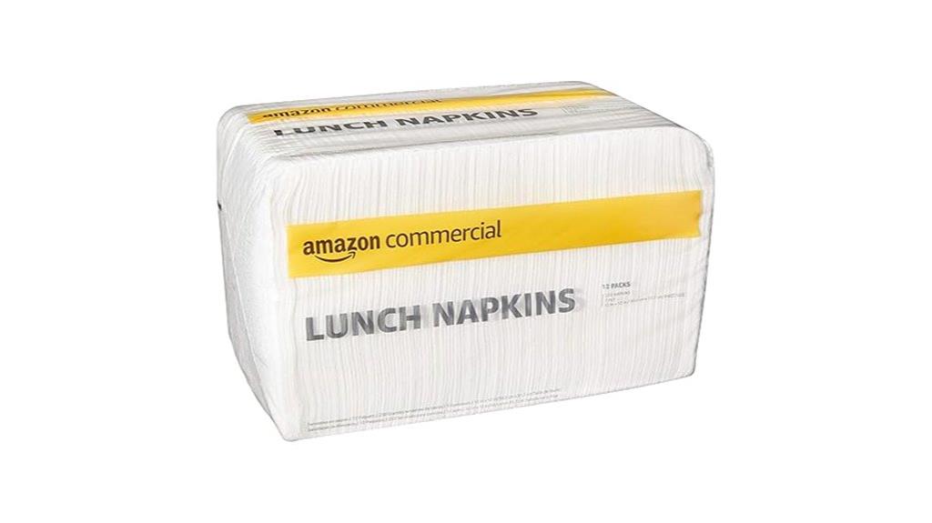 white lunch napkins pack
