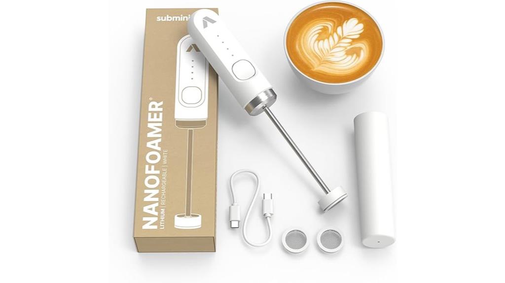 white subminimal nanofoamer