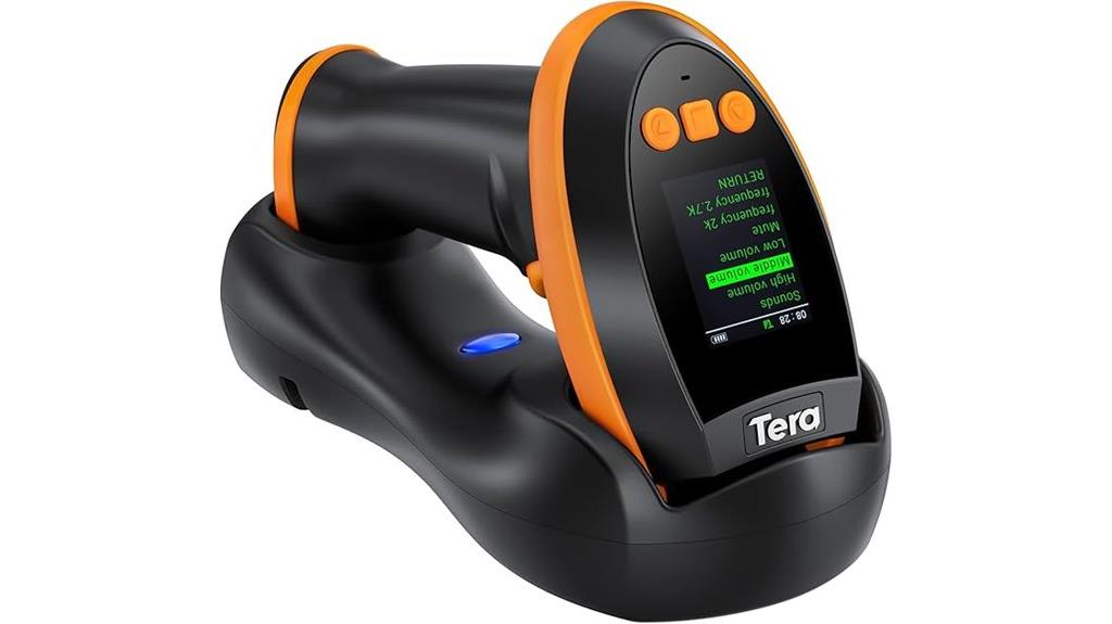 wireless barcode scanner screen