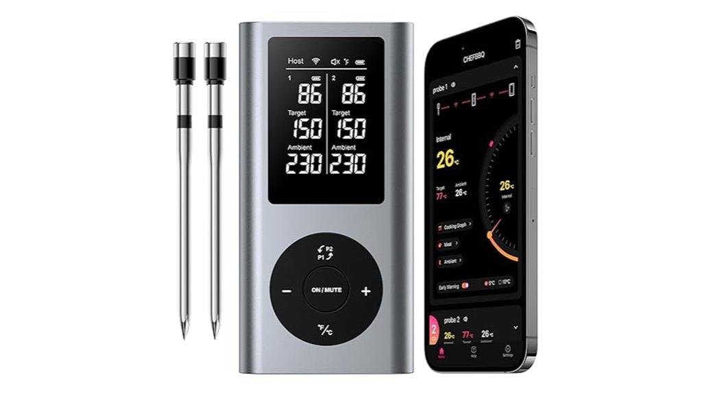 wireless bluetooth meat thermometer