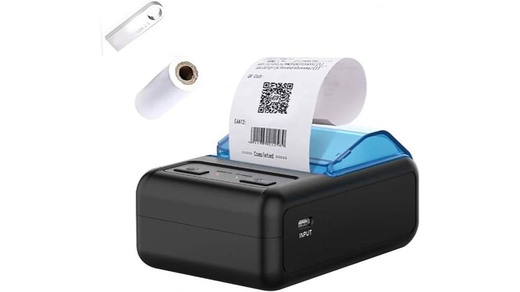 wireless portable thermal printer
