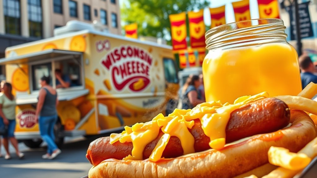 wisconsin cheese enhances street cuisine