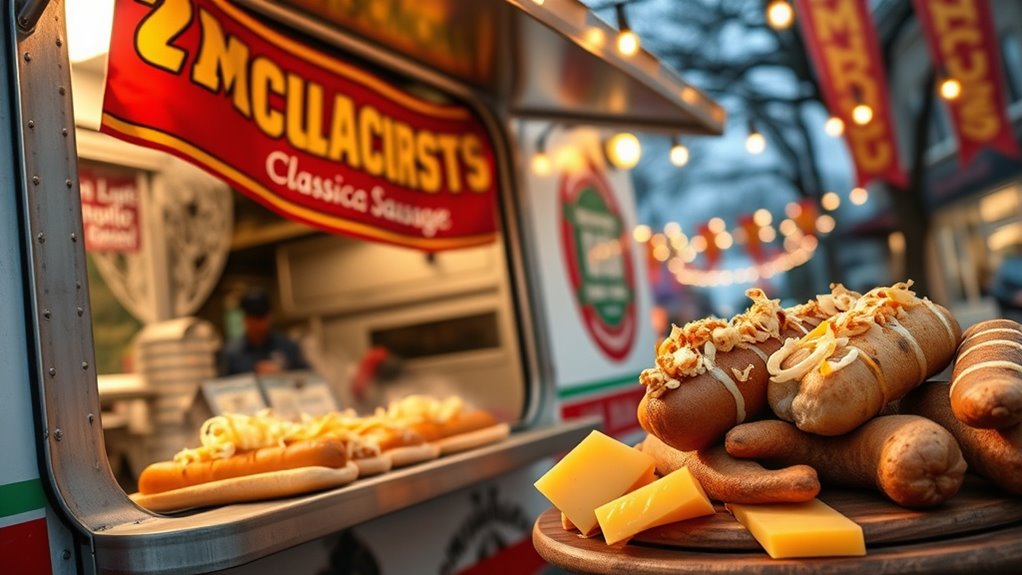 wisconsin sausages with regional flavors