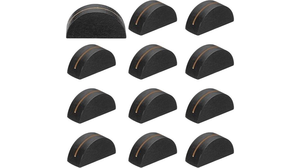 wooden semicircular table holders