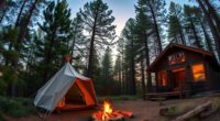 camping and lodging options
