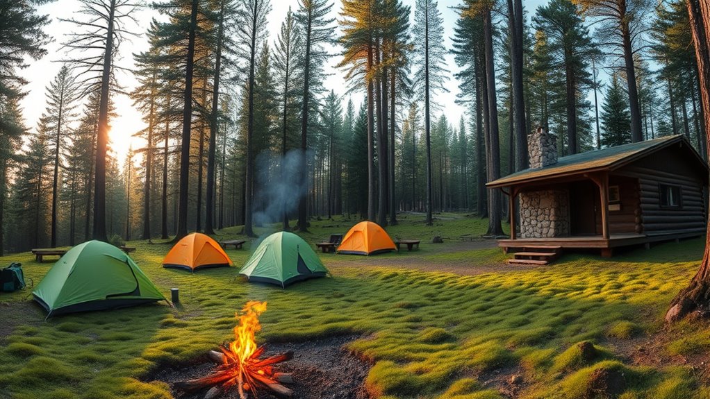 camping and lodging options