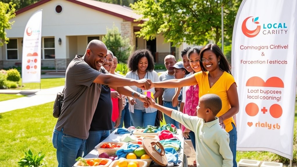 collaborating with local charities