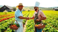 collaborating with nearby farms
