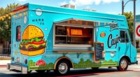 colorful attractive food truck design