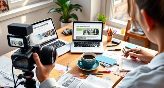 community newsletter or blog creation