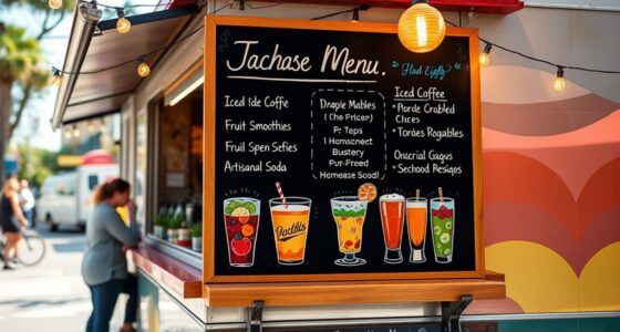 create beverage menu for food truck