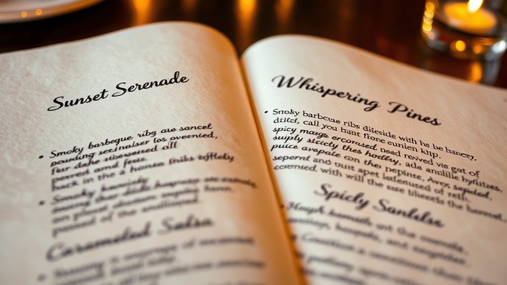 creative culinary narratives