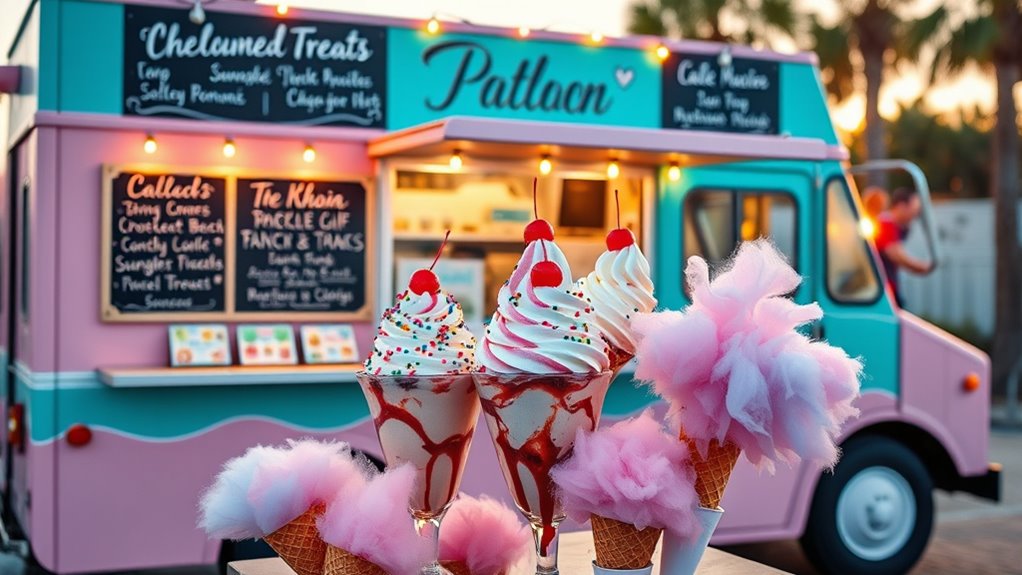 creative fresh attractive desserts