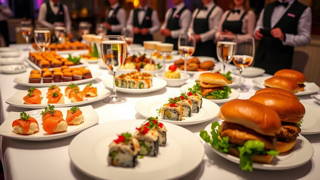 customize menu for events