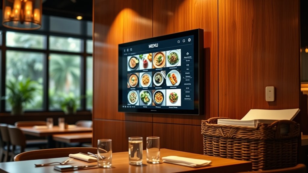 digital menus reduce waste