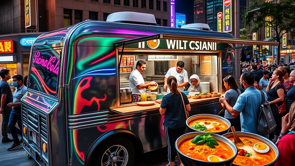 diverse international food options