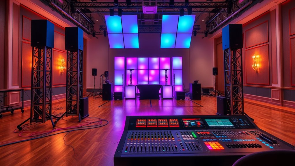 event audio and visual equipment