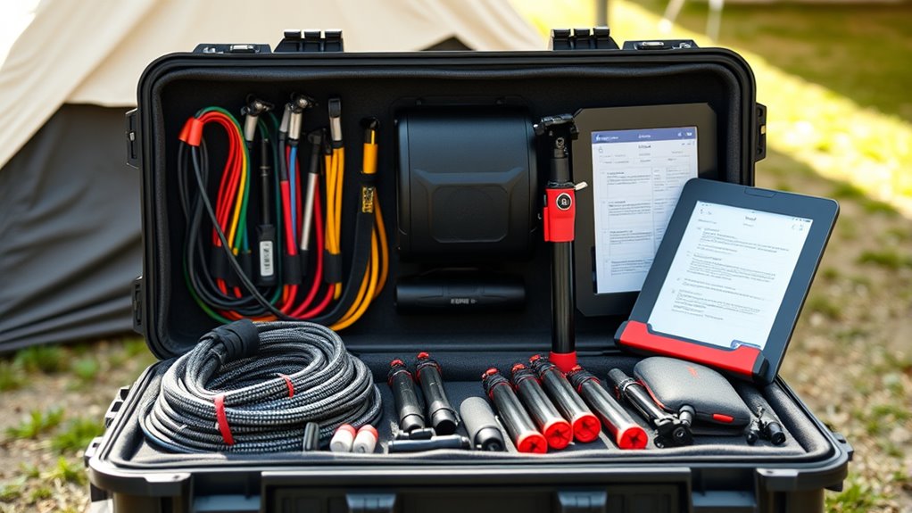 event packing and equipment