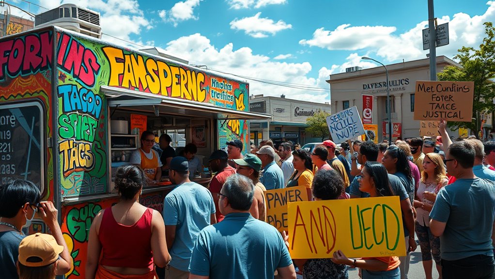 food trucks promote activism