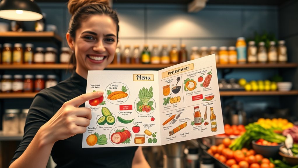 informing customers about ingredients