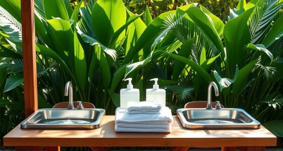 installing handwashing stations