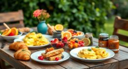 mobile brunch menu design