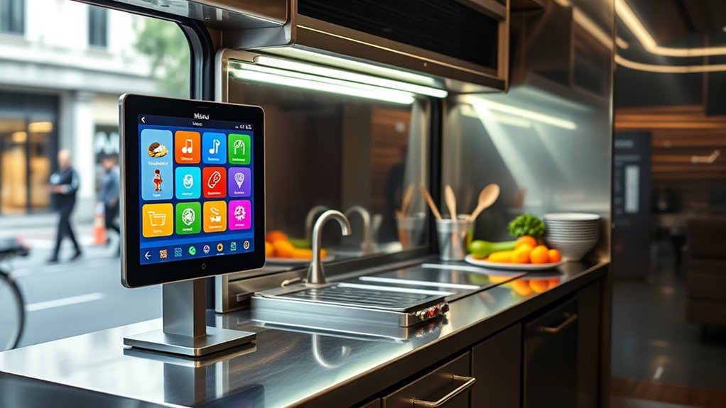 mobile kitchen order interfaces