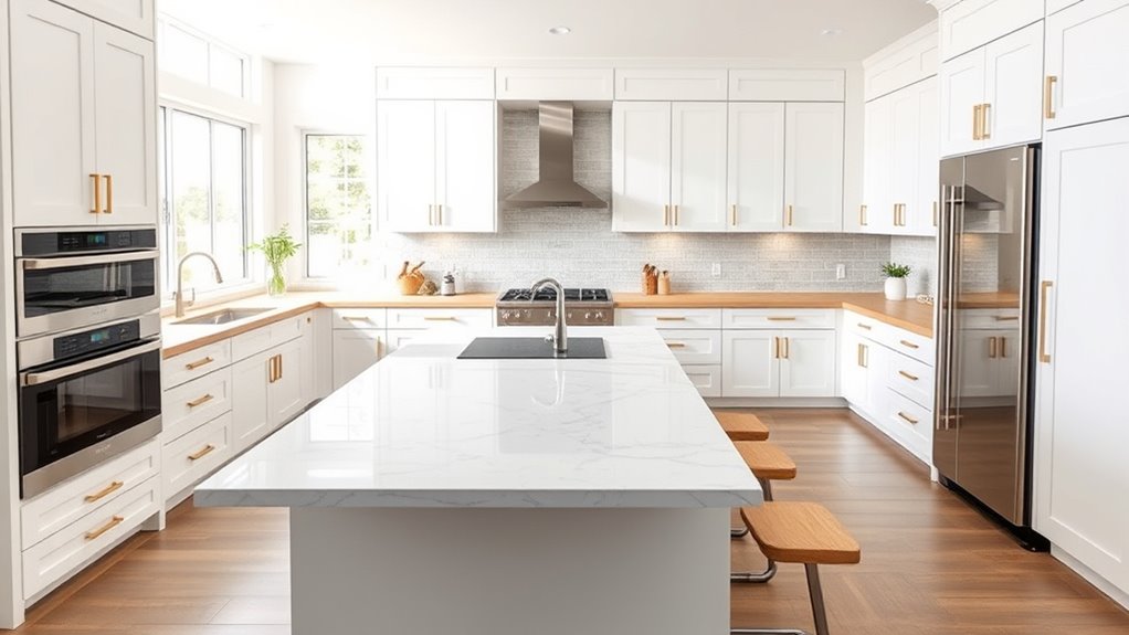 optimized kitchen workspace arrangement