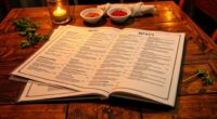 organize menu for success