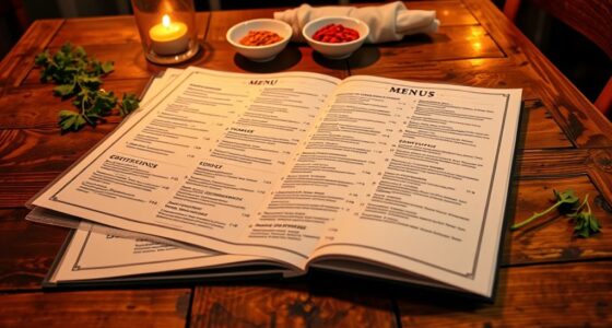 organize menu for success