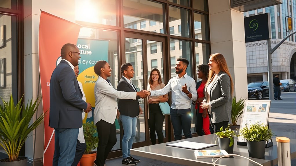 partnering with local businesses