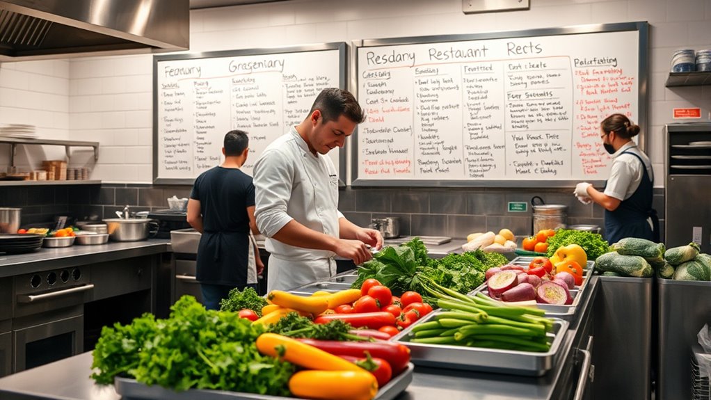 seasonal diverse fresh menu