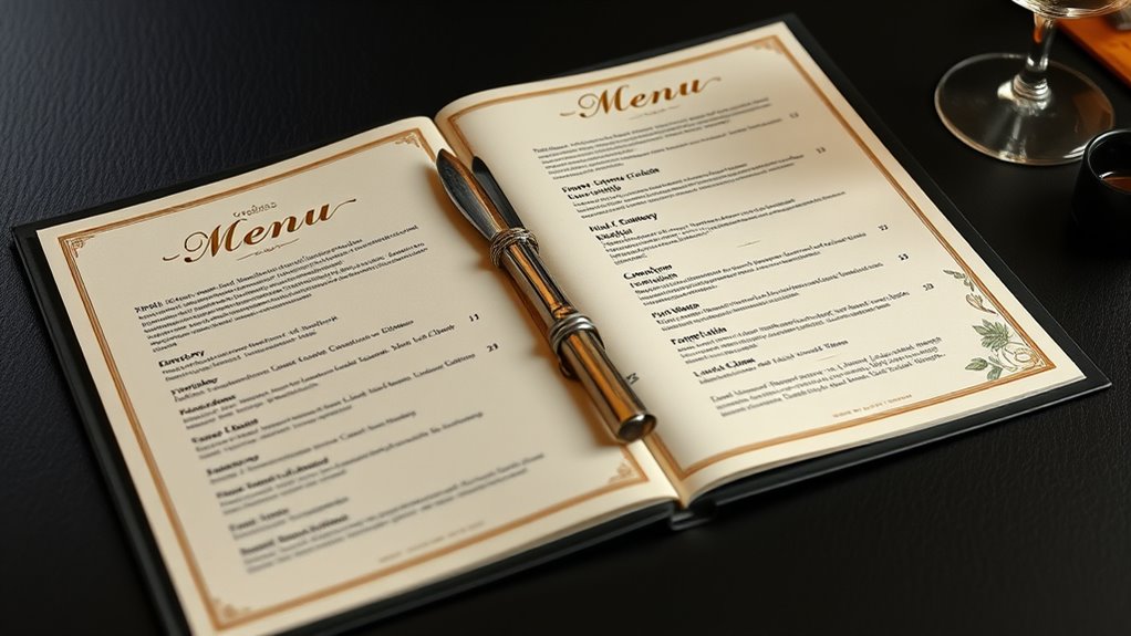 strategic visual menu design