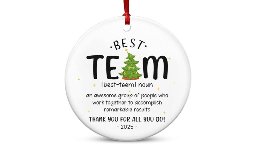best christmas team ornament