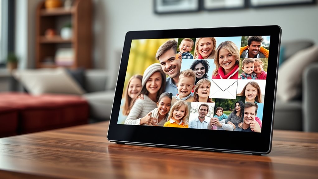 email enabled digital photo frames