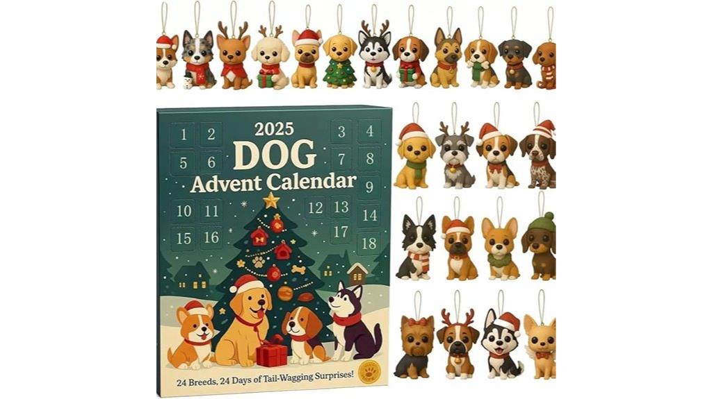 festive canine ornament countdown