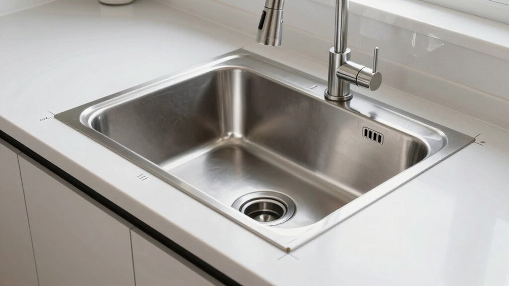 adequate sink clearance space