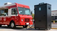 battery station powers food truck