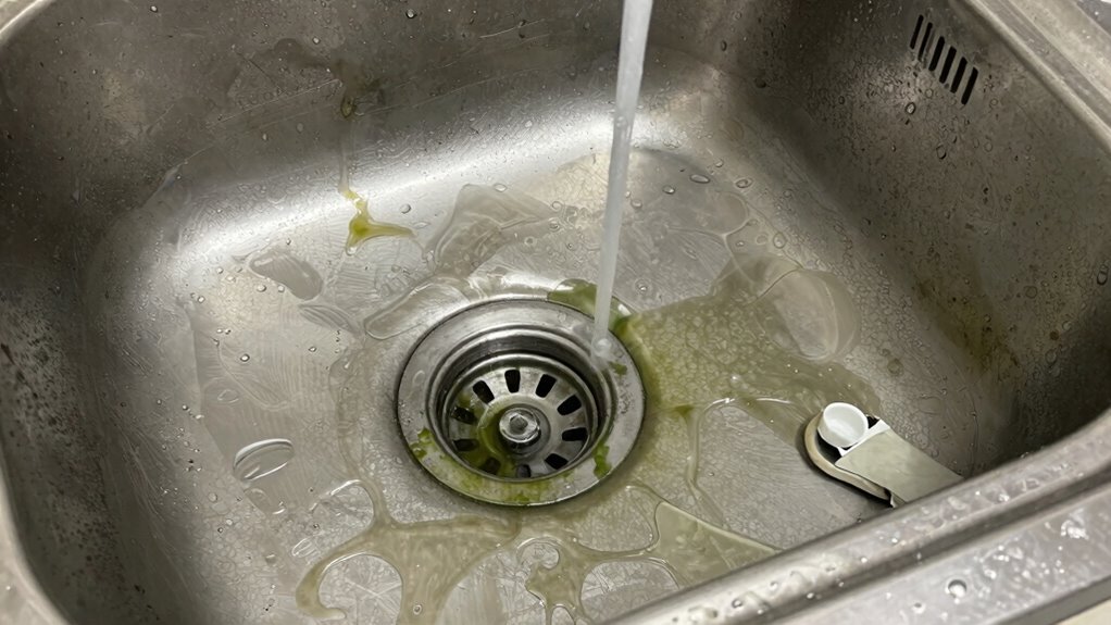 clear drain disinfect regularly