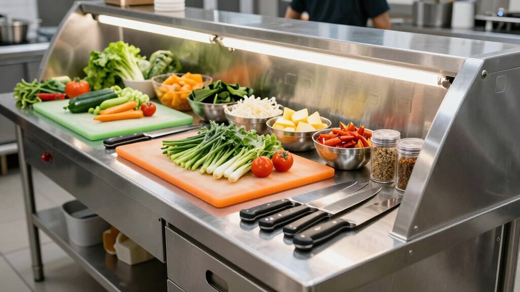 efficient kitchen workspace design