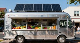 food truck solar panels