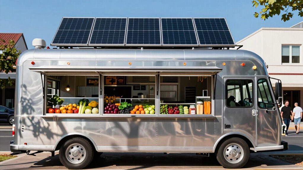 food truck solar panels