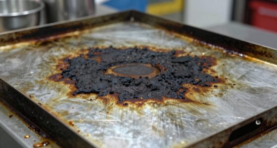 harsh cleaning damages griddles